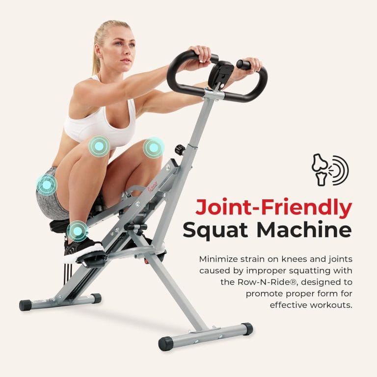 🏋️‍♂️ Elevate Your Home Workouts with the Sunny Health & Fitness Row-N-Ride Pro Squat Assist Trainer
